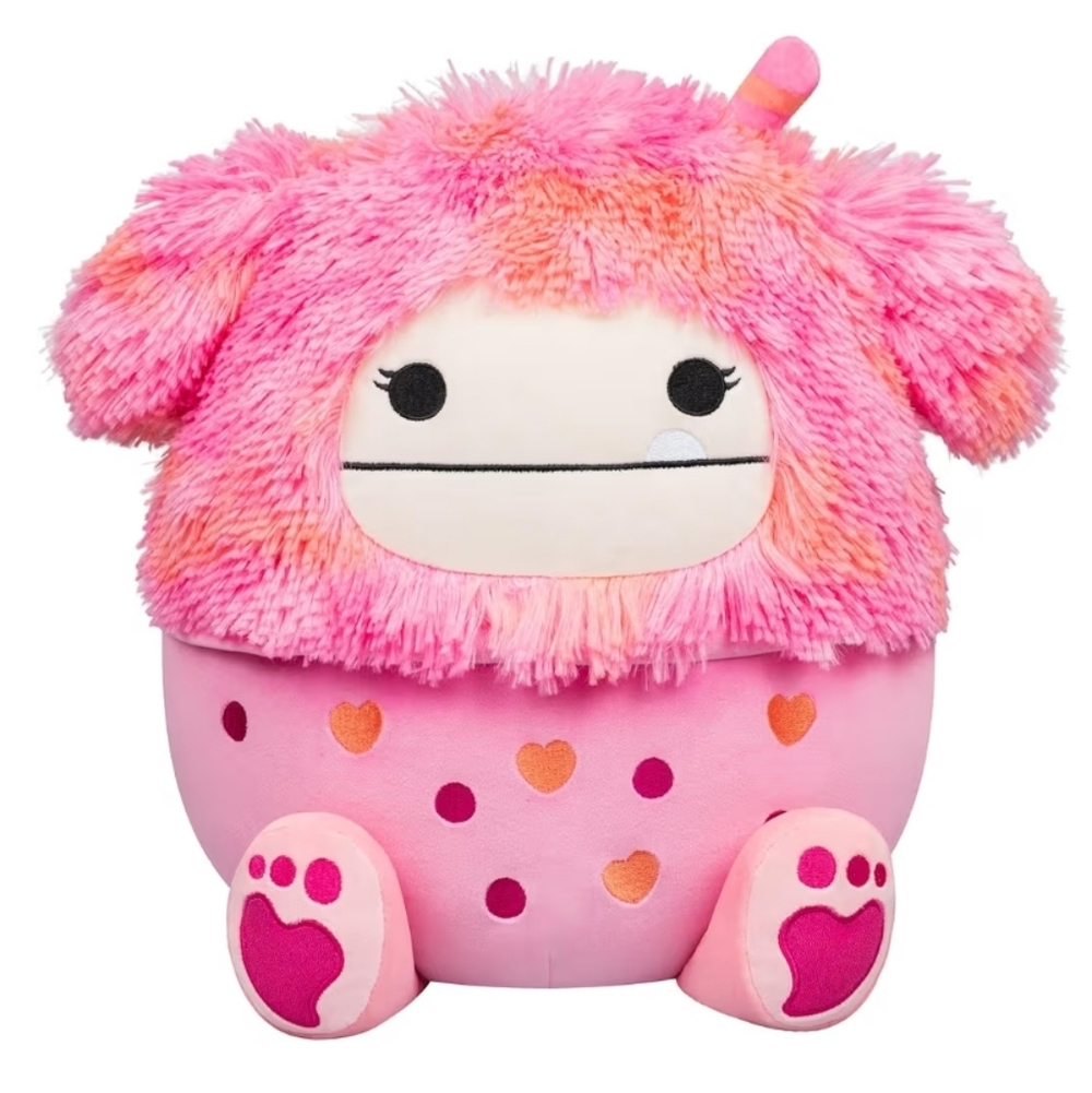 Kids Caparinne The Pink Boba Drink Bigfoot 12" Squishmallows Plush NEW